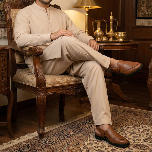 MEN TRADITIONAL PESHAWARI CHAPPAL C-2502