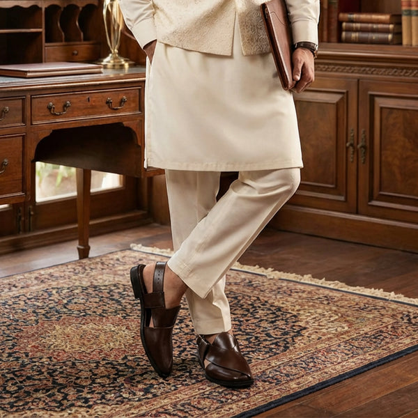MEN TRADITIONAL PESHAWARI CHAPPAL C-2503